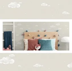 NAP458 | Carta da parati nuvole - Col. 4